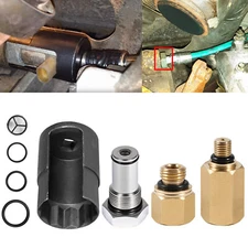 6.0L IPR Valve Socket Kits + Air Test Fitting Tool + Oil Rail Adapters For Ford.