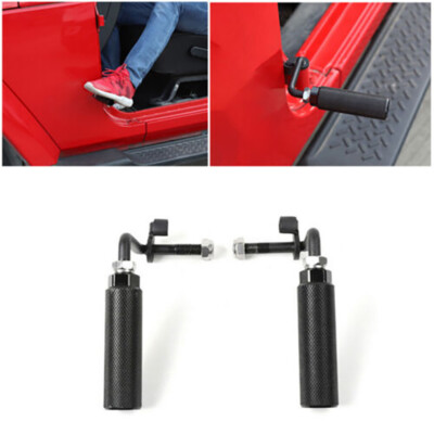 Foot Pegs Rests Pedal Foot Rest Kick Panel Steel for 2007+ Jeep Wrangler JK JKU