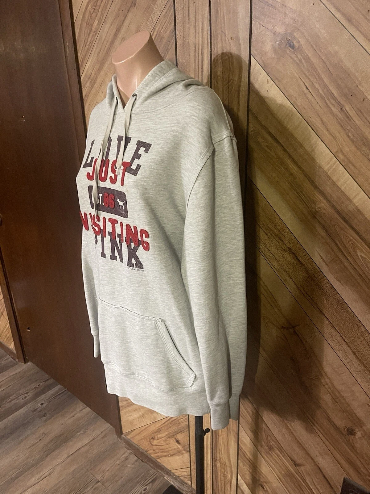 UNDERCOVER Felpa con cappuccio lunga VS PINK Love Pink Just Visiting taglia media