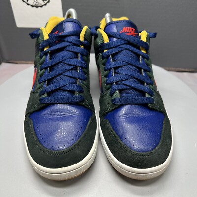 Sample Nike SB Air Force 2 Low Rugby AO0300-364 Men Size 7 Preowned RARE Size 7 - Nike Air Force 2 SB Low Midnight Green for sale  main image 2