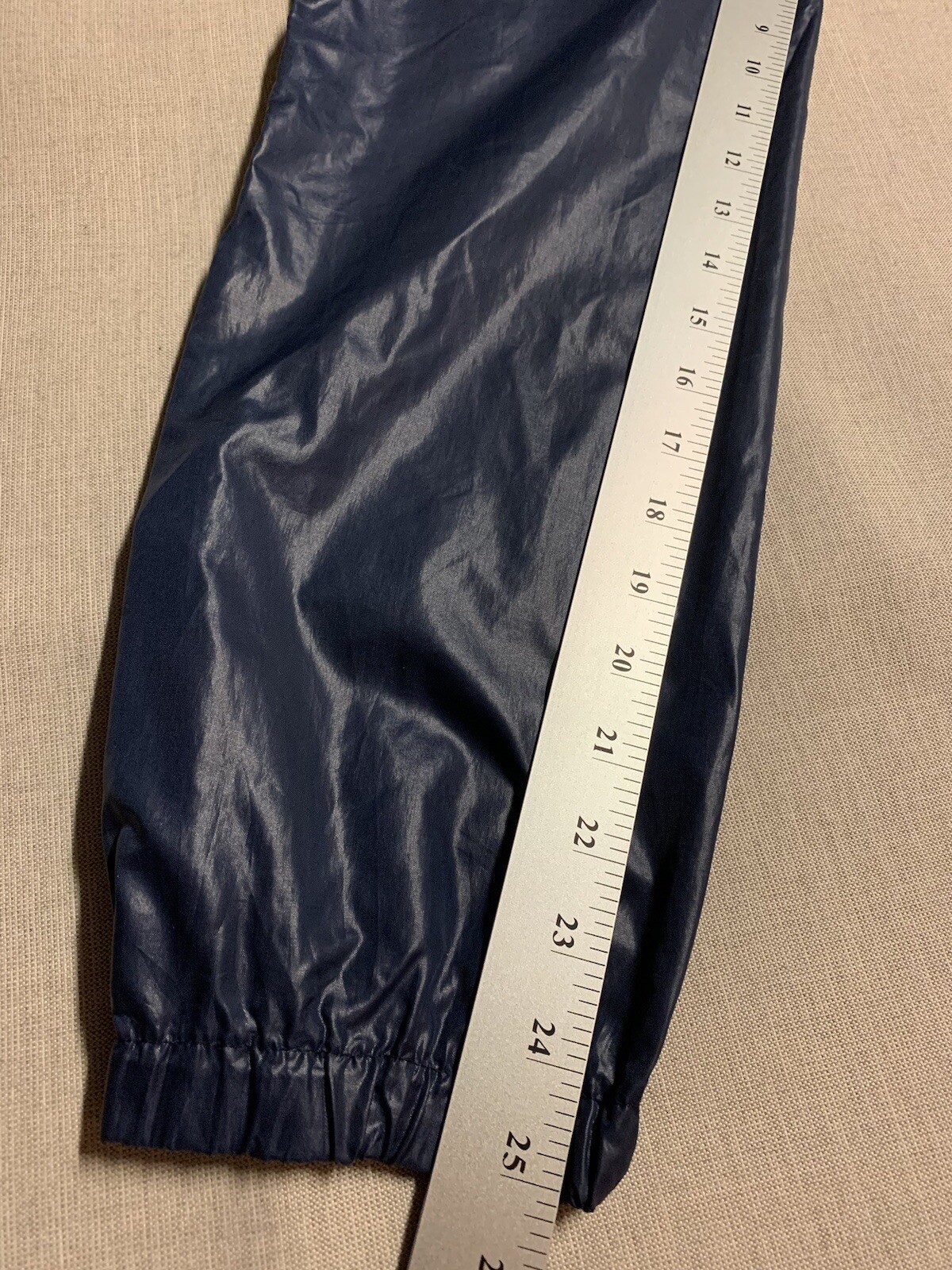 Lacoste Vintage Pullover Rain  Jacket Med Blue Excellent Condition Festival Coat
