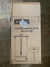 Sybo SR-CP-50B Coffee Percolator OPEN BOX Never Used