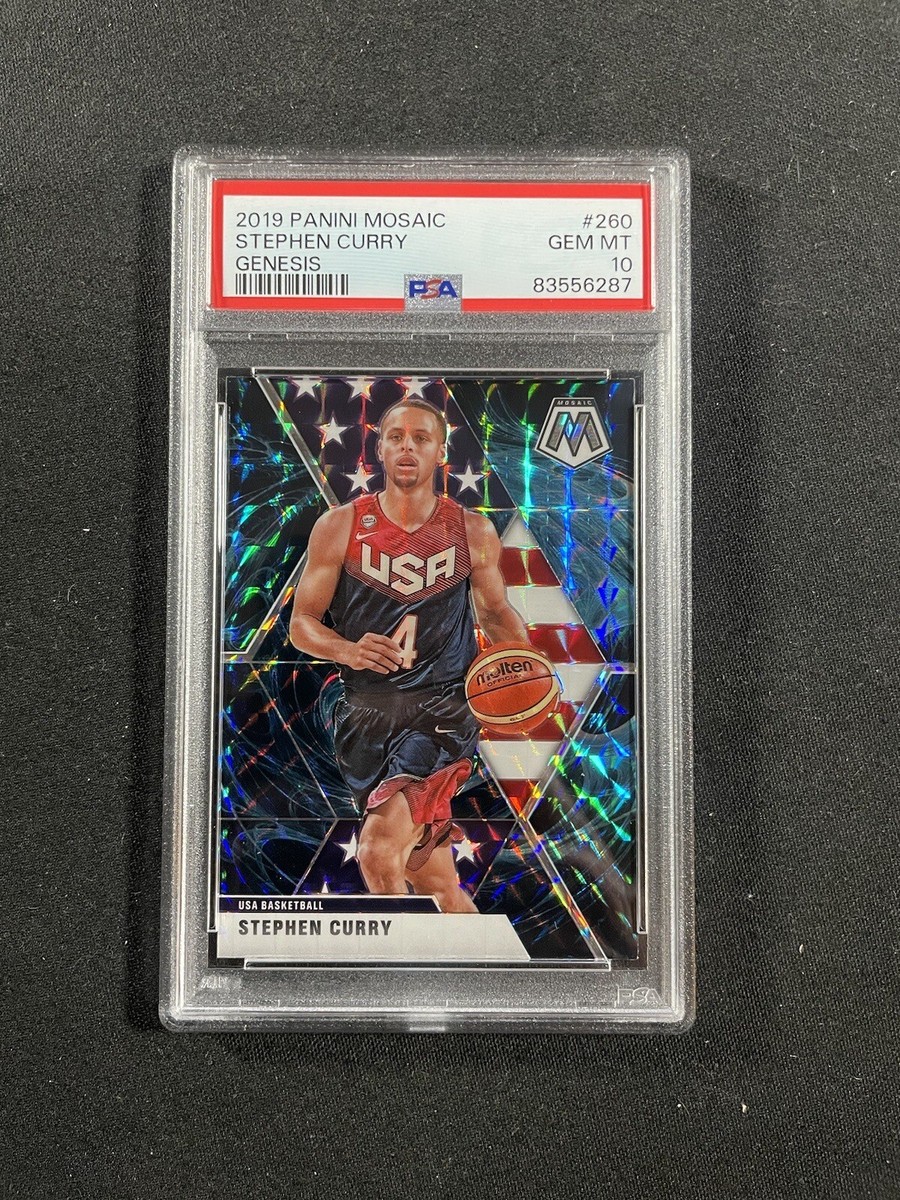 2019 Panini Mosaic Stephen Curry #260 USA Prizm Genesis SP 2019 Panini Mosaic Stephen Curry #260 USA Prizm Genesis SP