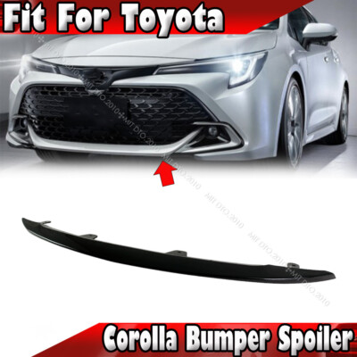 23-25 Fits TOYOTA Corolla AURIS E210 T Type Front Bumper Spoiler Painted Black
