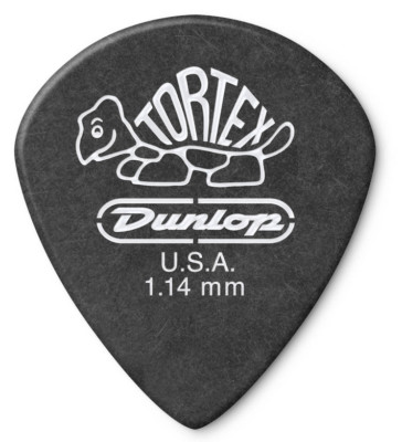 JIM DUNLOP 482P Tortex Pitch Black Jazz III 1,14mm