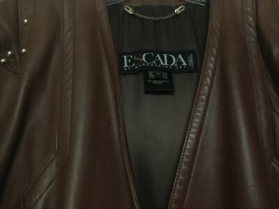 Vintage Escada Leather Jacket | eBay
