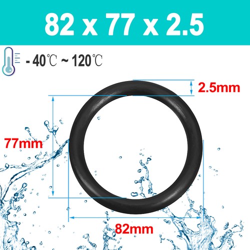 2.5mm Cross Section O-Rings NBR Nitrile Rubber 4mm -245mm ID Oil Resistant Seals - Picture 88 of 116
