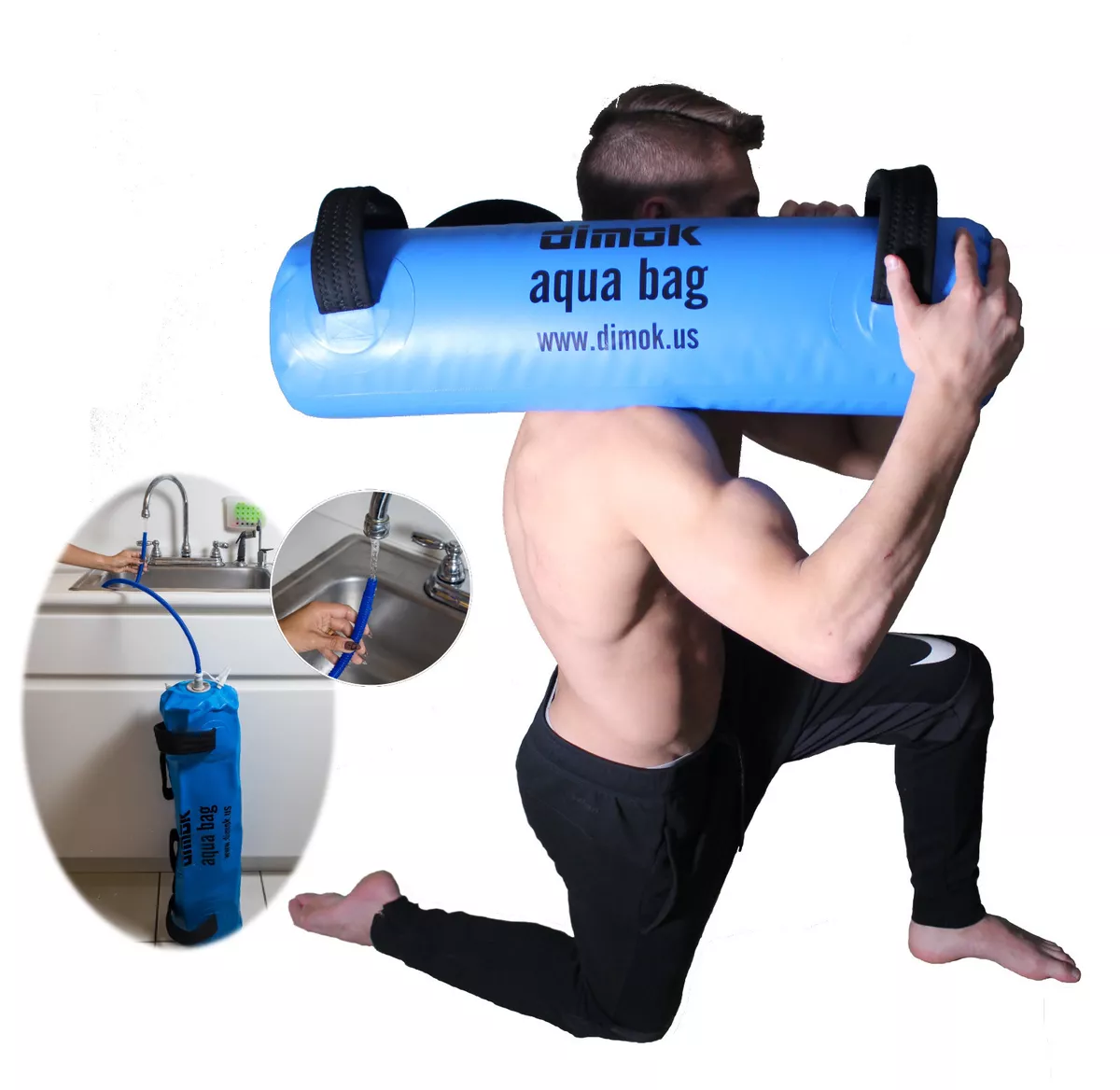 Goplus 18 110Lbs Heavy Water Filled Punching Aqua Training Boxing Bag  Home Gym Hook Black  Walmartcom