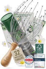 Premium Wire Head Massager Scalp Massage Tool - 32 Fingers Octopus Scratcher -