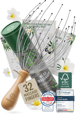 #ad ® Premium Wire Head Massager Scalp Massage Tool 32 Fingers Octopus Scratcher $20.18