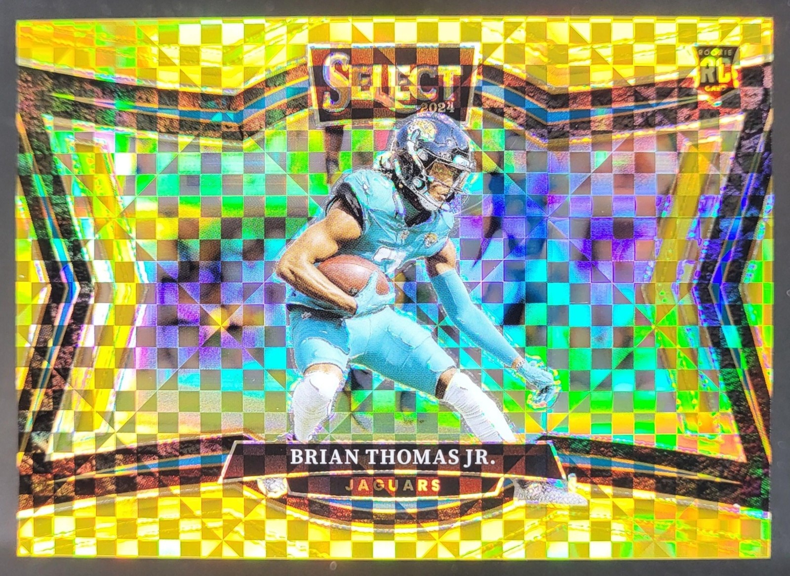 2024 Panini Select Brian Thomas Jr. Field Gold Prizm /10 RC Jaguars JJ5