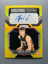 2022-23 Panini Prizm Nikola Jovic Rookie RC Sensational Signatures GOLD Auto /10