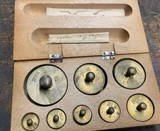 Vintage Brass Ballance  scale weights Set