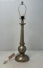 Brushed Nickel Table Lamp Tested & Working