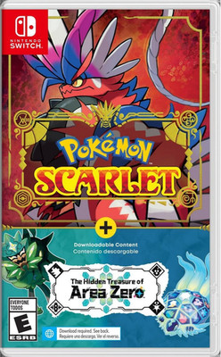 Pokemon Scarlet & The Hidden Treasure of Area Zero DLC Bundle - Nintendo Switch