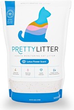 PrettyLitter Health Monitoring Cat Litter Lotus Flower, Non Clumping  Lightwe