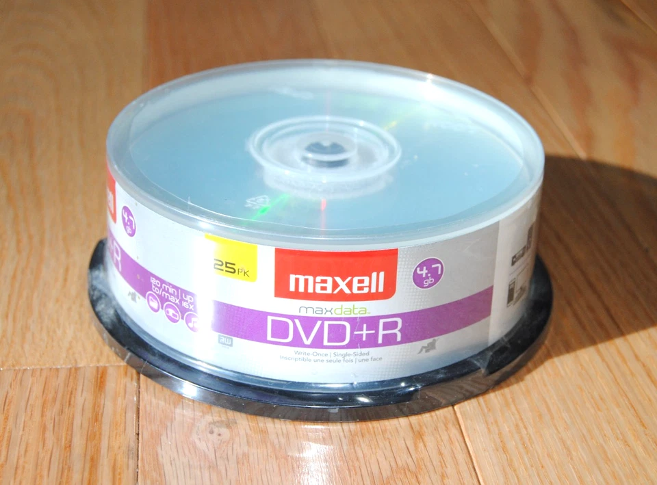 Maxell DVD+R - 16x - 4.70 GB - 25 Pack Spindle Maxdata Blank DVD Media - Image 4 of 4