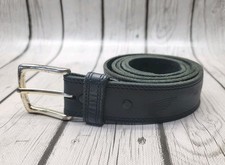 Red Wing Basic Work Belt Mens 46 Black Frontenac Leather Buckle USA Made 96523