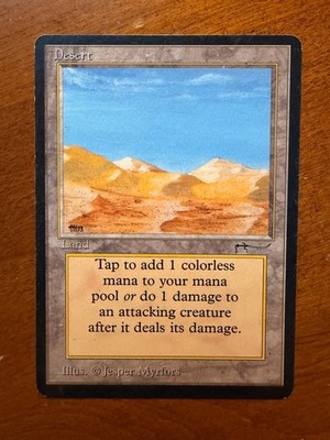 Desert, Arabian Nights , MtG, Land never played - nice!
