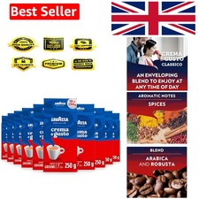 Crema e Gusto Classico Ground Coffee, Dark Roast, 250g Pack - 10 Packs 28.00 per kilo