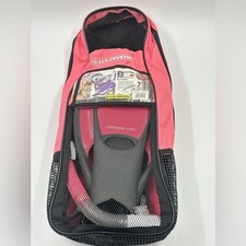US Divers Pink Black Snorkel Set Fins Bag Size 8-11 Women Medium No Mask