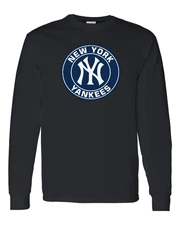 NY Yankees Graphic Logo T-Shirt, New York Baseball Unisex LONG Sleeve,