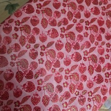 Strawberry blossom fabric very pretty Fabric Sold By The Yard.