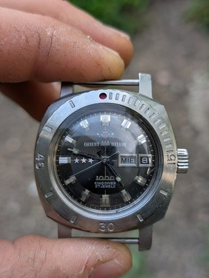 ULTRA RARE Vintage Orient King Diver 1000m ''Baby PAM'' CB349-11340 - 27 Jewels