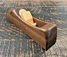 New Wood Body Jack Plane: Krenov style, walnut body, hard maple pin and wedge