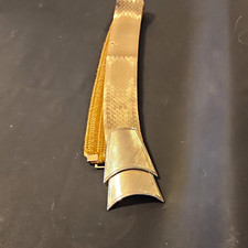 27" vintage gold-tone mesh belt