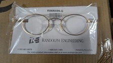 Randolph Engineering Eyeglass Frame B01 Brushed Gold 48mm Skull Temple Made USA