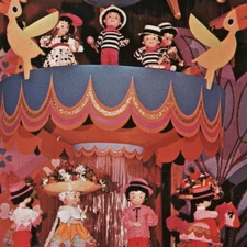 It's a Small World 1970s Postcard Animatronic Dolls Walt Disney World Ride VTG.