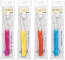 NIMBUS NIMBY Kid's Extra Soft Toothbrushes for Sensitive Teeth and Receding... 