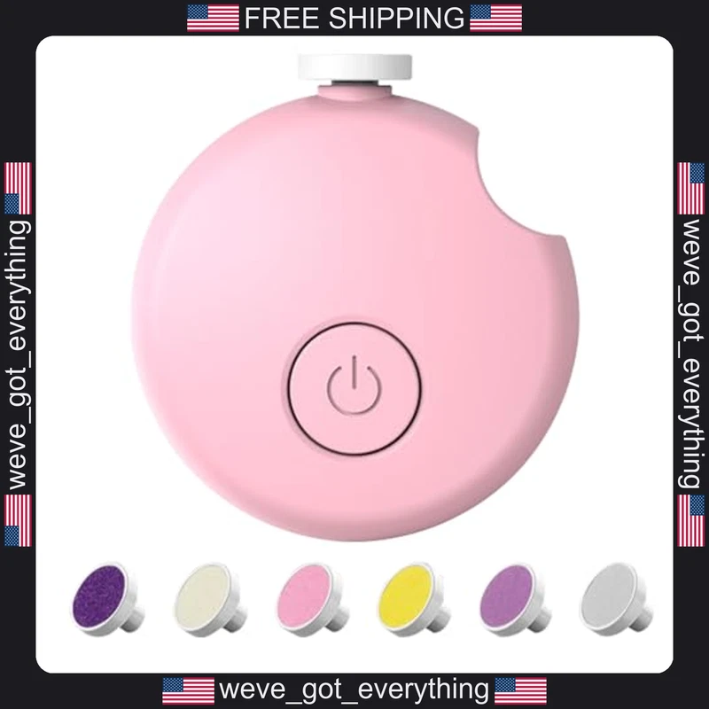 Electric Baby Nail Trimmer with 6 Sanding Pads