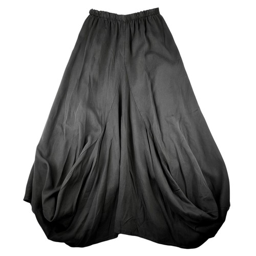 Tempo Paris Fango Bubble Midi Skirt Italy Pockets Artsy Boho Black Sz S $70 MSRP - Picture 7 of 12