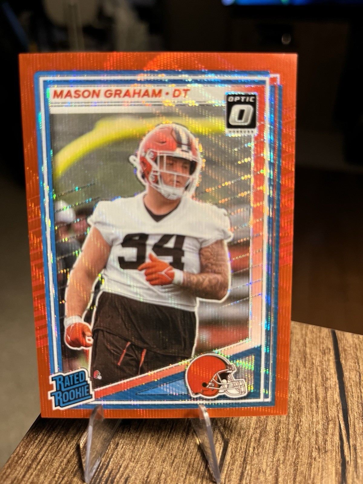 2025 Panini Donruss - Rated Rookie Mason Graham #340 Optic Preview Red Wave