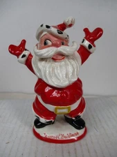 Vintage KREISS Japan Ceramic Christmas Outstretched Arms Santa Claus