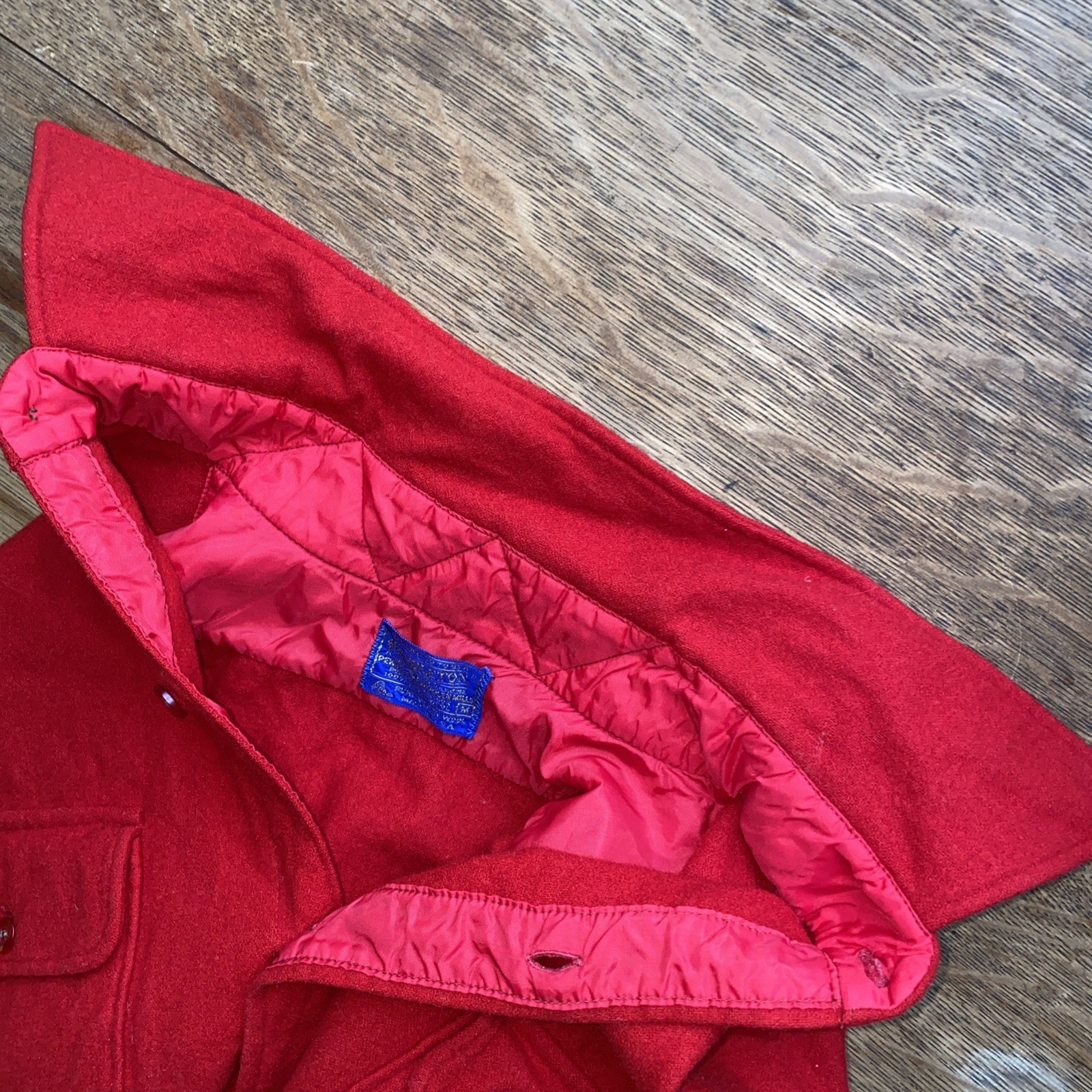 Vintage Wool Pendleton Medium Button Up Shirt - image 13