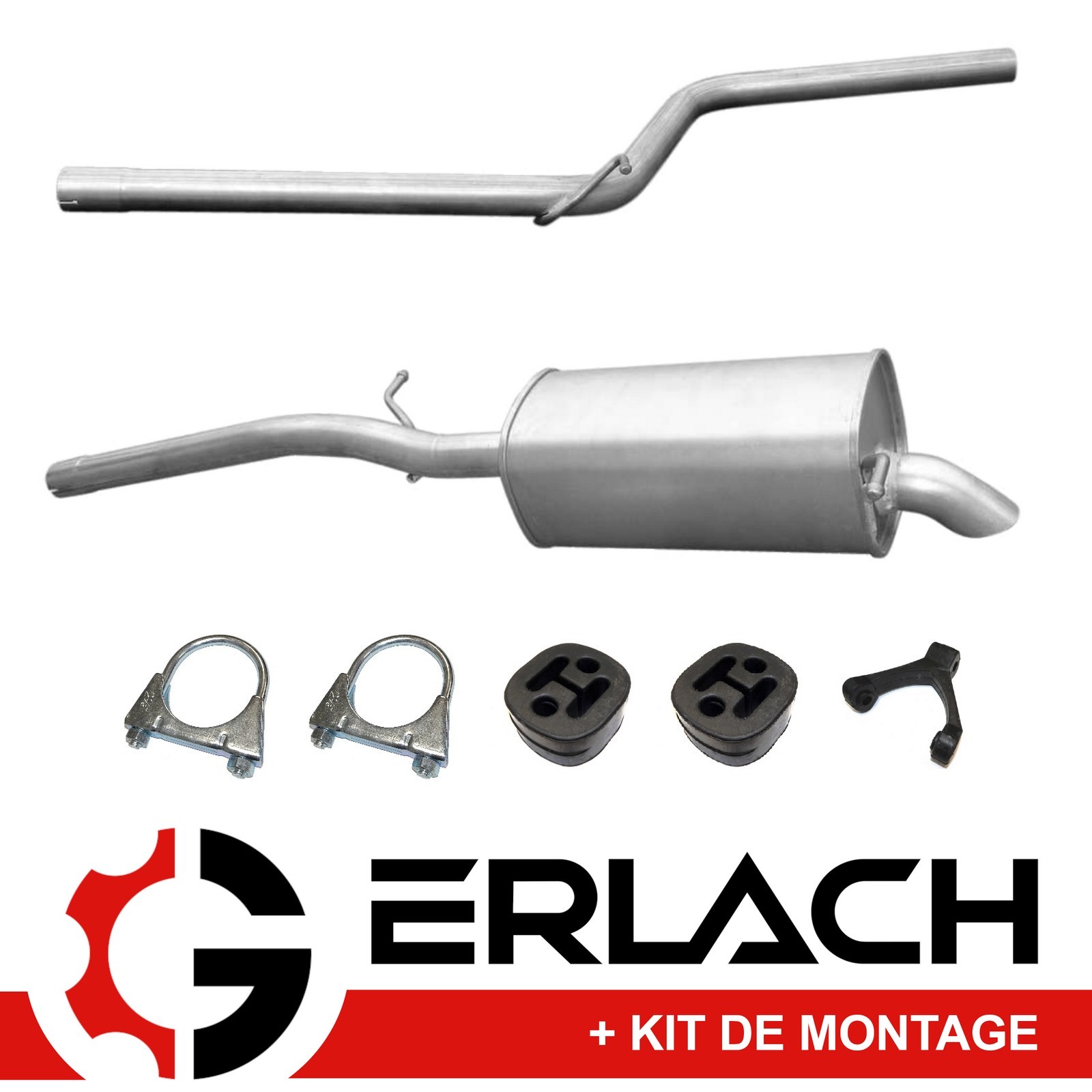 Silencieux echappement Caddy Maxi 1.6 2.0 TDi anti-vibration pot 5836