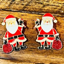 BaubleBar Santa Claus Earrings NWOT