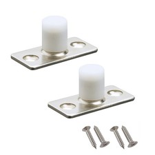 2 Piece Sliding Barn Door Roller Guide, Nylon Guide Wheels Floor Rail Roller ...