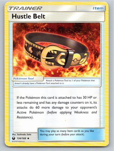 2018 POKEMON HUSTLE BELT CELESTIAL STORM 134/168 UC LP A85992 FREE S&H