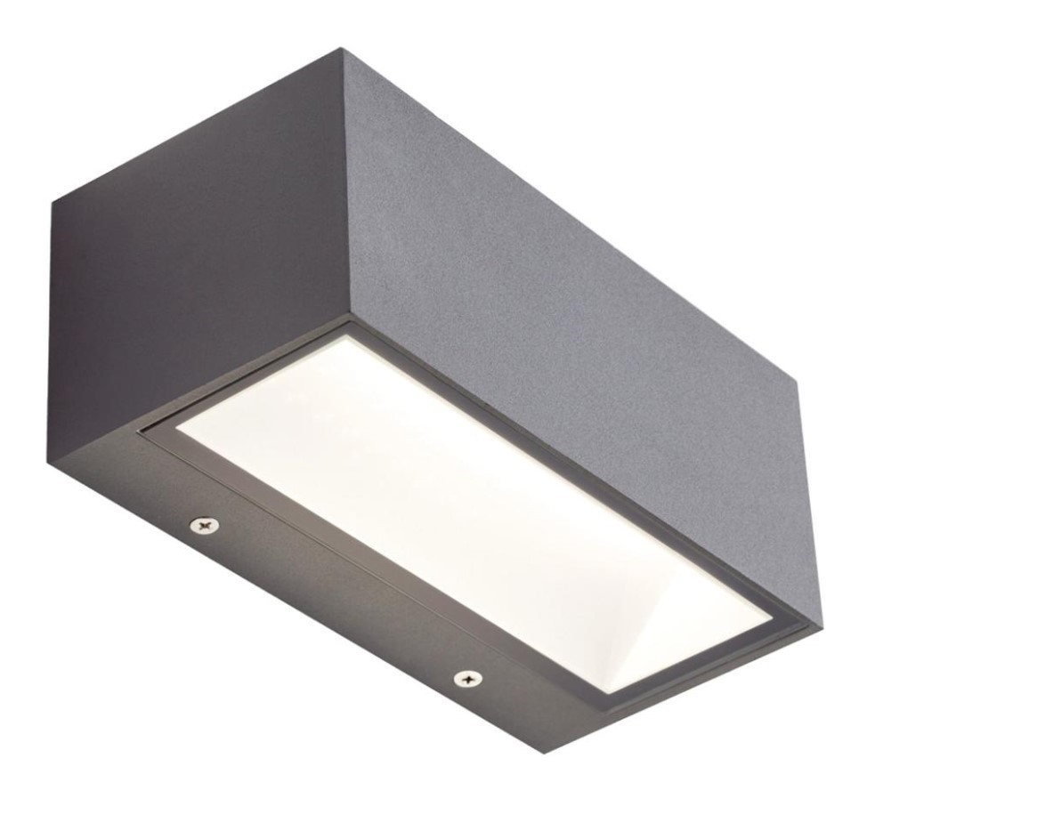 Box Applique Media 12w Led 4000k Grafite | Illuminazione Esterno IP54