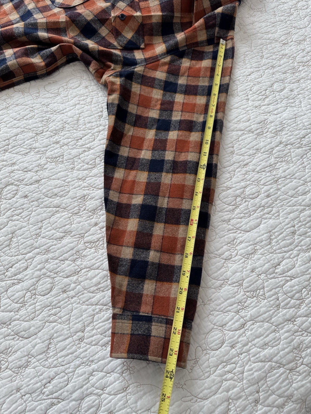 Vtg Pendleton Board Button Shirt Jacket Brown Ora… - image 10