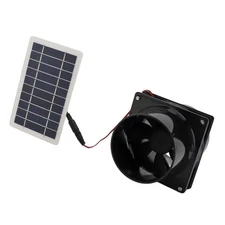 Solar Vent Fan Powerful 10W 12V Exhaust Fan Efficient Cooling With Solar