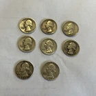 8 Pre 1964 Quarters. 90% Silver