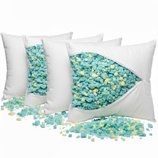 Pack of 4 Shredded Memory Foam Filling  Cushion Inner Pads in All Sizes( Inches)