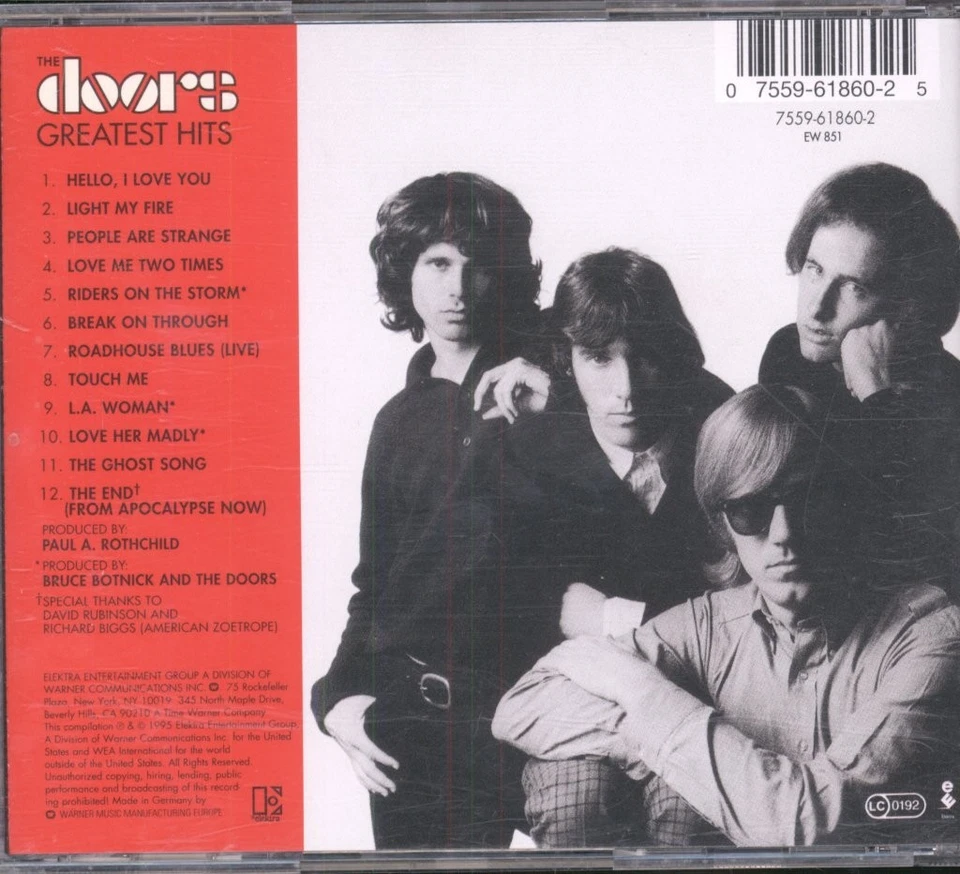 Doors Greatest Hits CD Europa Elektra 1995 7559618602 - Bild 2 von 3