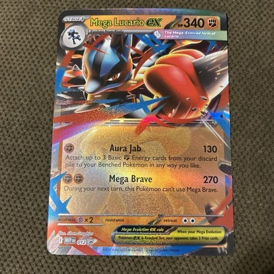 🪶Pokemon Mega Lucario Ex 012 Promo Jumbo Card | eBay