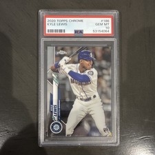 Topps Chrome Rookie Kyle Lewis #186 Mariners MLB White Jersey 2020